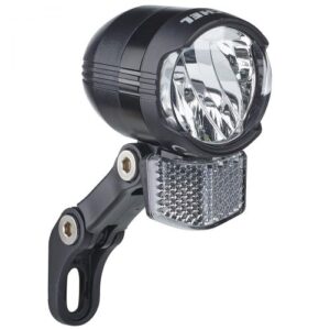 LED VOORLICHT KOPLAMP B&R SHINY NAAFDYNAMO 80 LUX + STANDLICHT IN DOOSJE